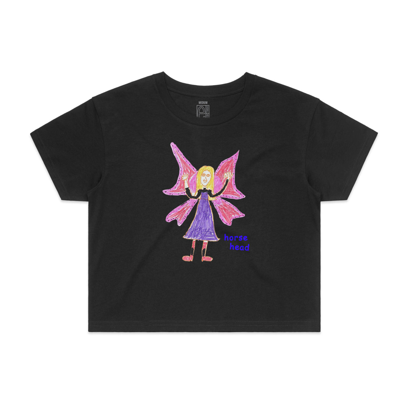 Horse Head Fairy Crop Tee
