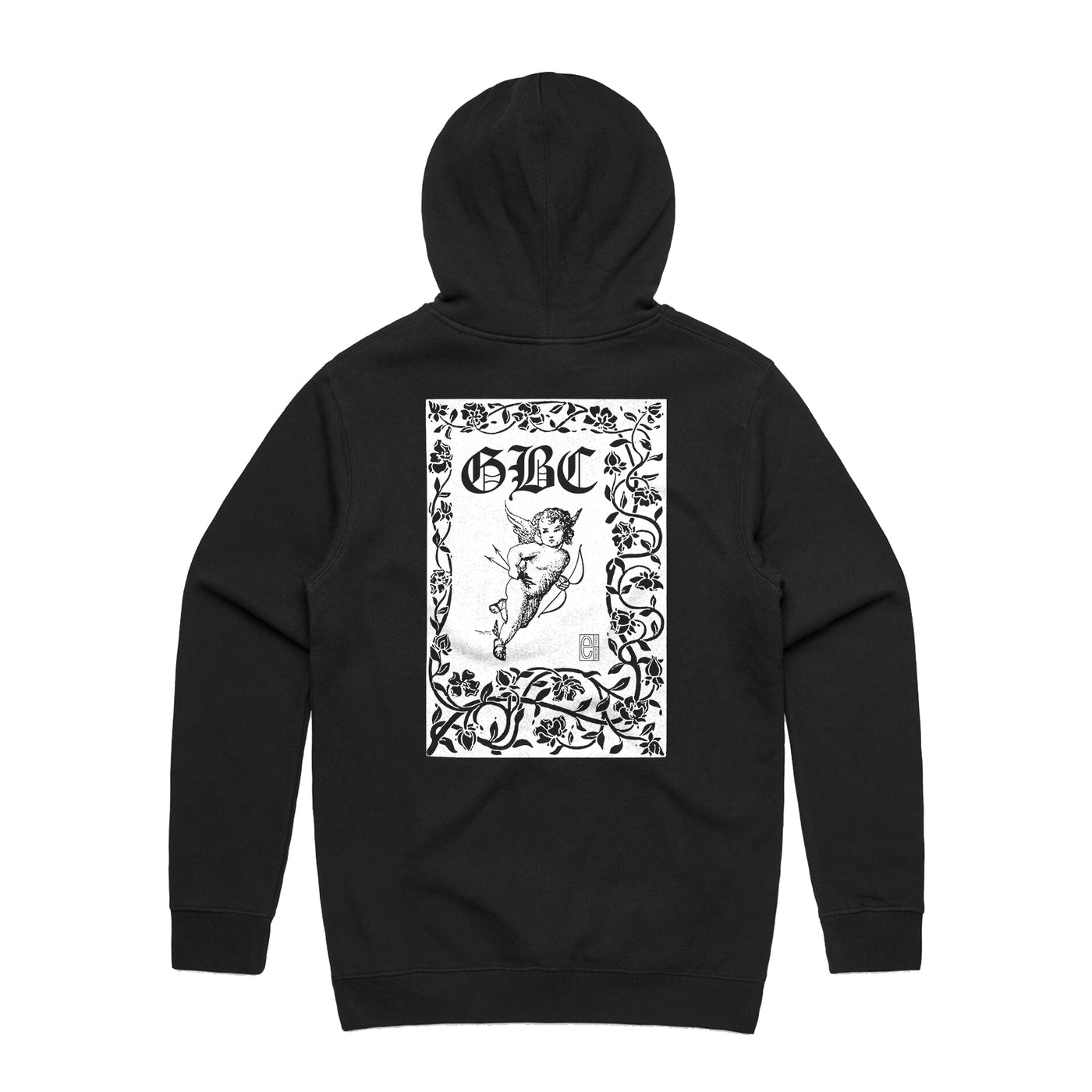 GBC Floral Frame Hoodie - Black