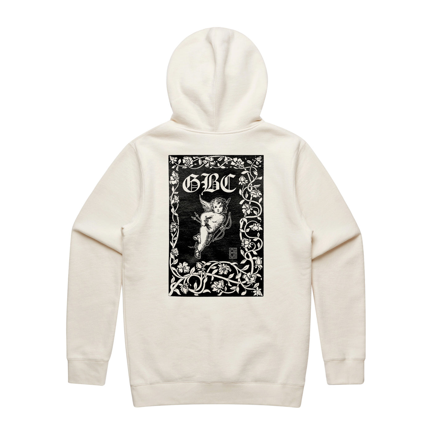 GBC Floral Frame Hoodie - Bone