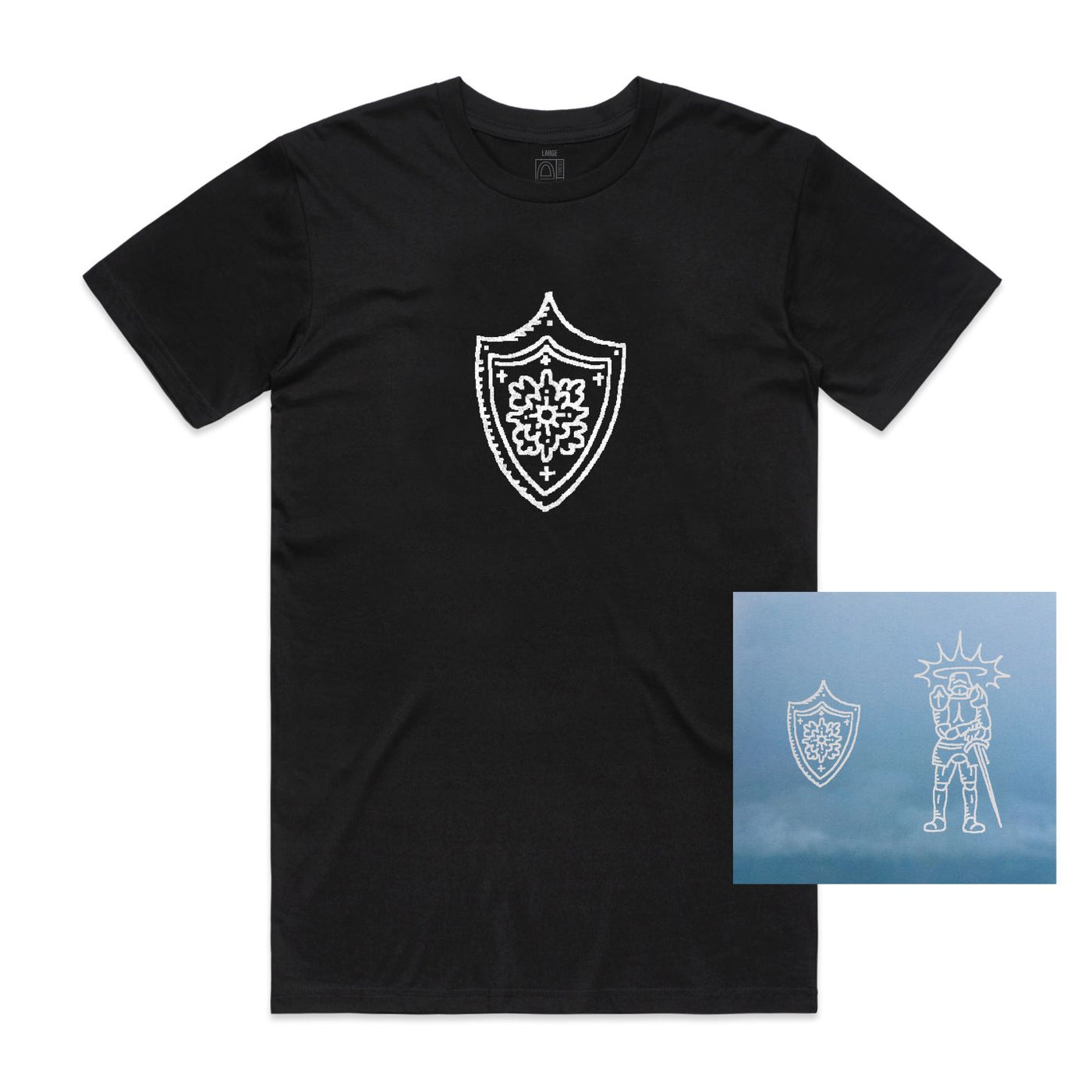 blackwinterwells protector CD + shield tee bundle