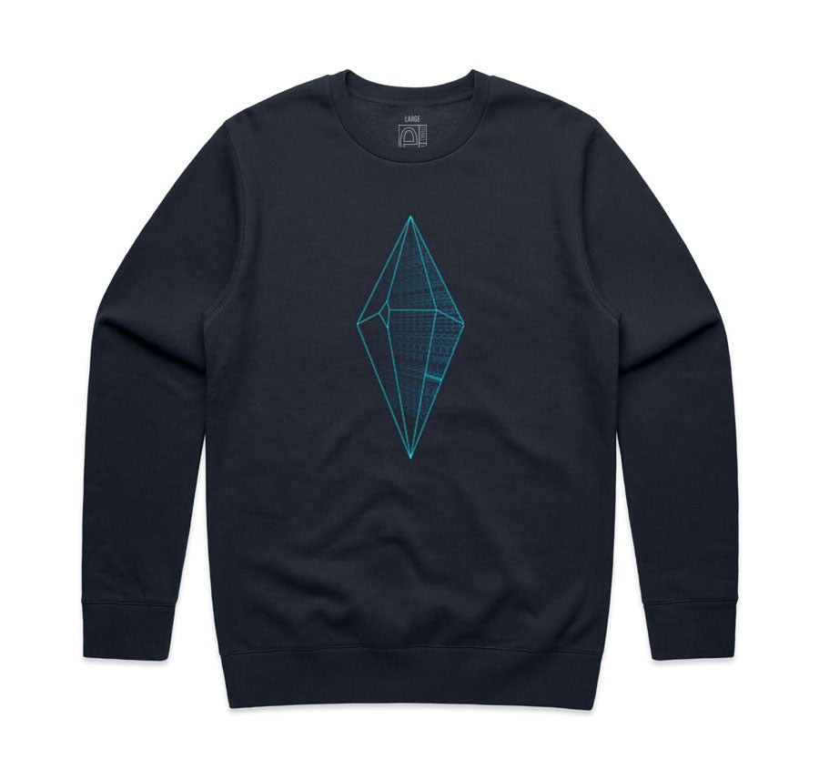 blackwinterwells navy crewneck sweater