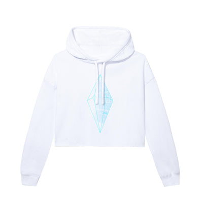 crystal crop hoodie