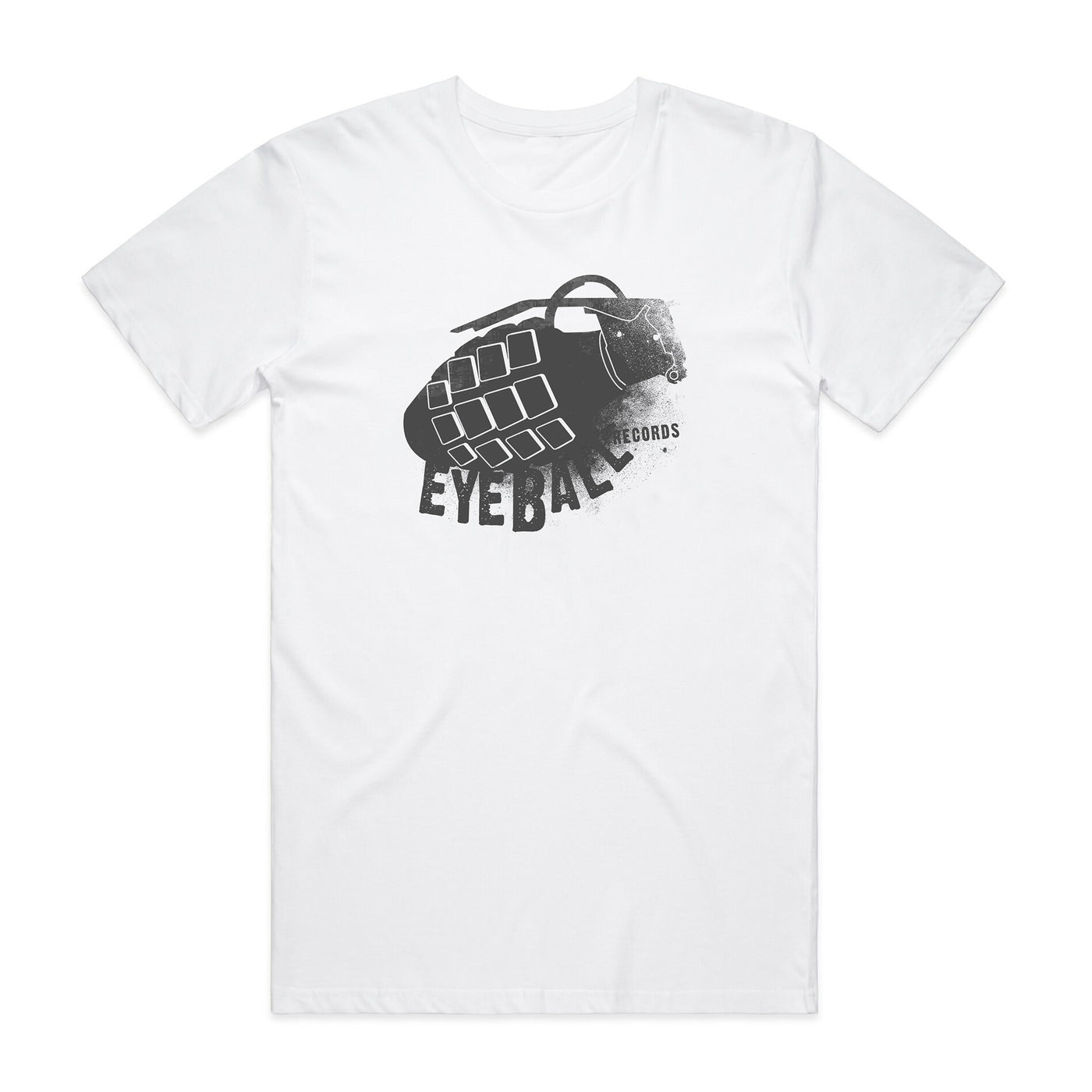 Gray Grenade Tee - White