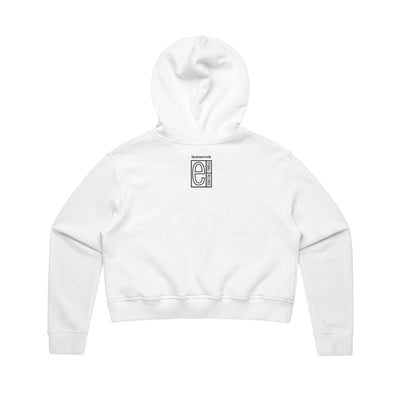 crystal crop hoodie