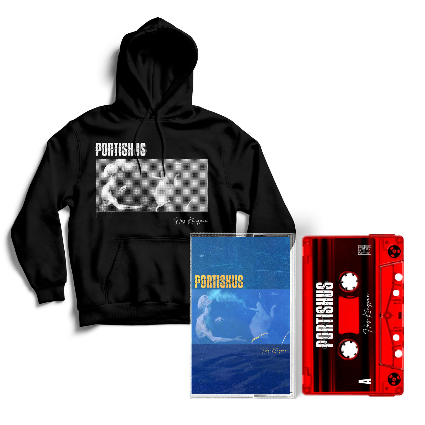 HUS KINGPIN - Portishus Hoodie + Cassette Bundle (PRE-ORDER)