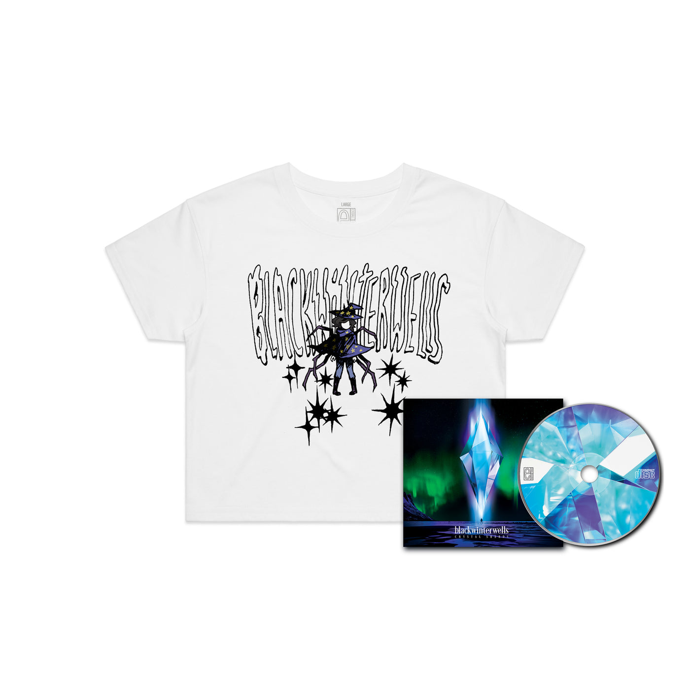 Crystal Shards CD + Wizard Crop Tee Bundle